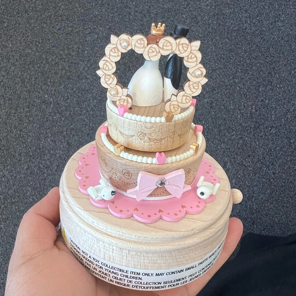 WONDERFUL LIFE WOODEN MUSIC WEDDING CAKE Topper Jean Cultural New - Picture 2 of 5